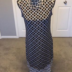 Dana Bachman sleeveless dress w/scoop neck